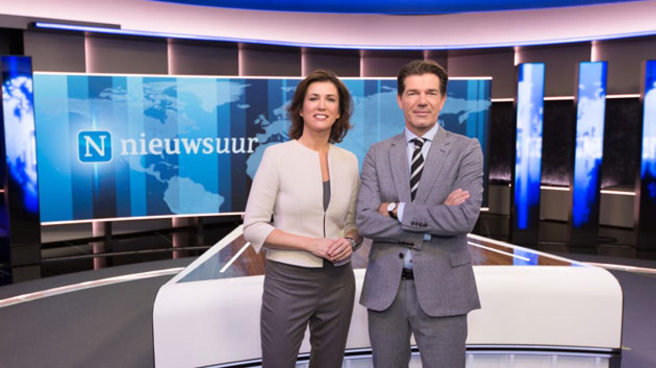 Nieuwsuur Mariƫlle en Twan in nieuwe decor Nieuwsfoto