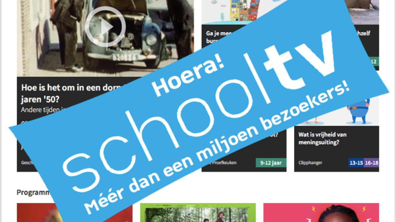 Schooltv meer dan 1 miljoen bezoekers nieuwsfoto