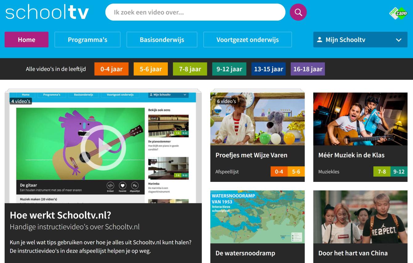 Schooltv homepage