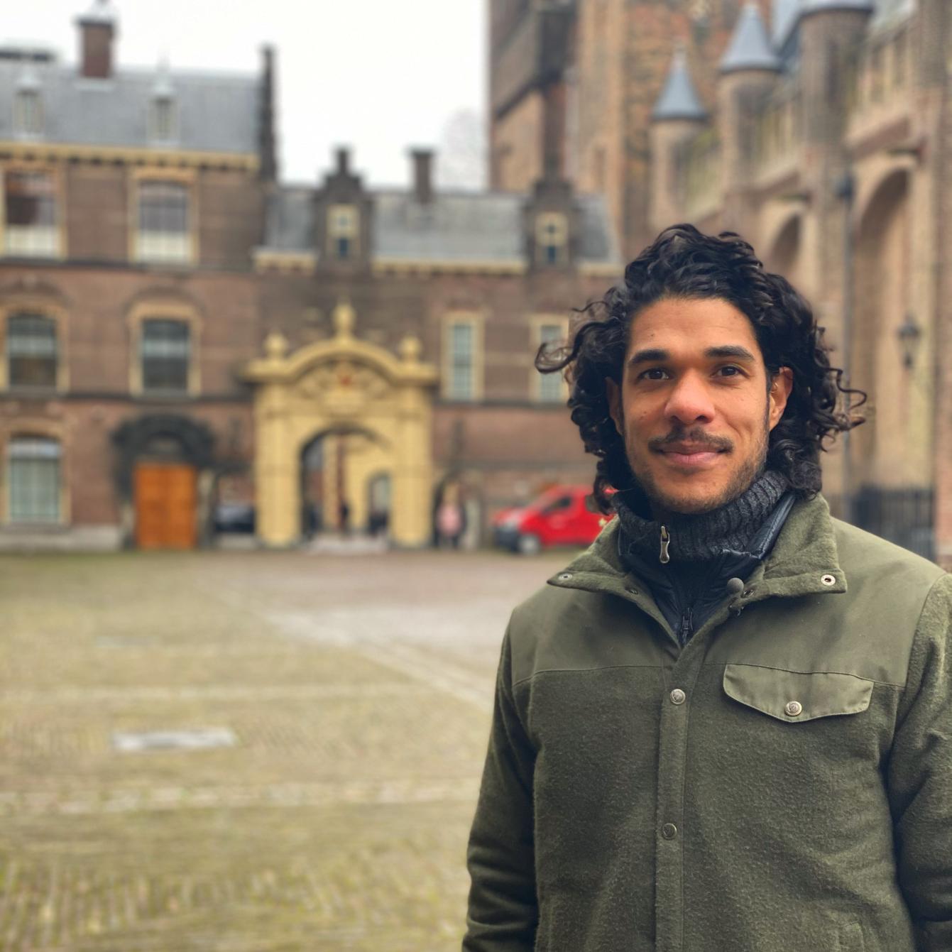 Maurice Lede op het Binnenhof