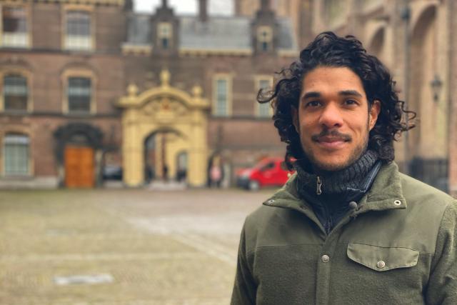 Maurice Lede op het Binnenhof