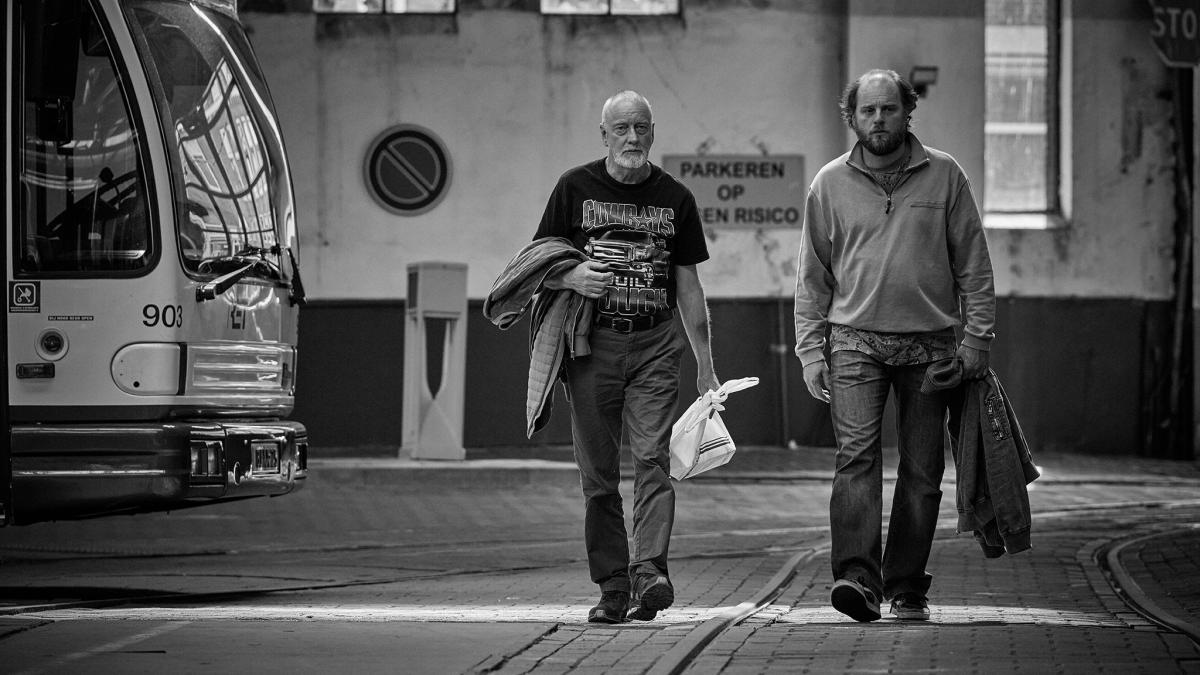 Vader Gerrie en zoon Dick in Drie dagen vis